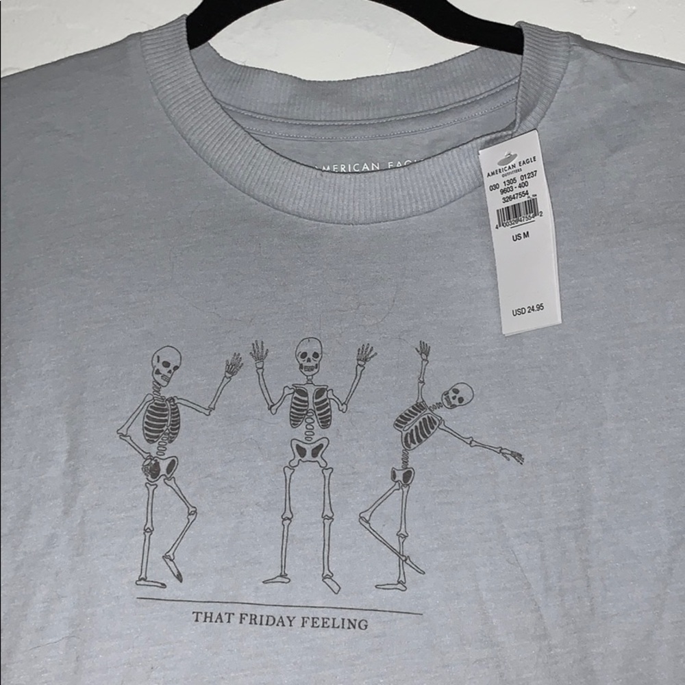 NWT AE Skeleton Shirt